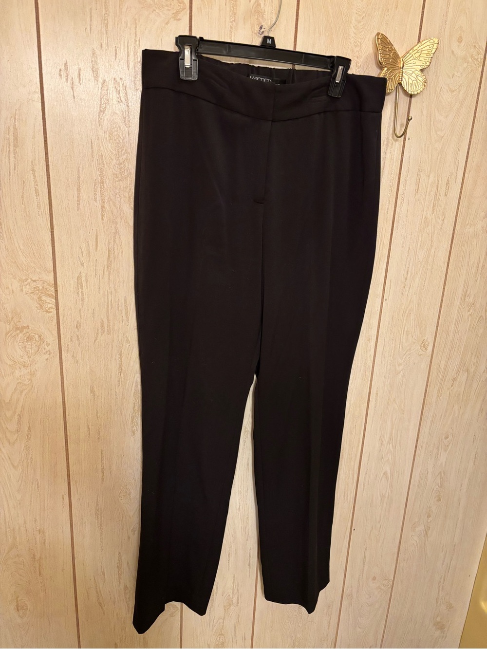 Kasper Black Straight-Leg Trousers